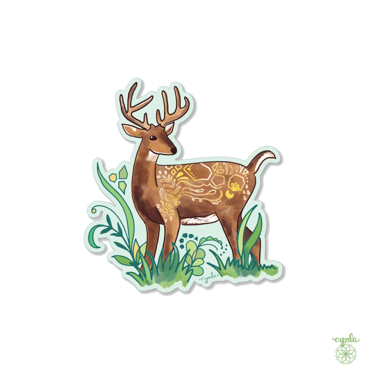 Buck Deer Sticker – Cynla