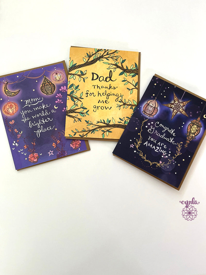 Dad Nature Card branches - thanks dad trees fathers day leaf father grow forest card for dad