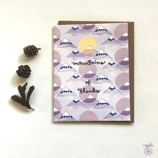 Mountain of Thanks Card