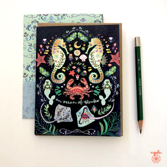 Ocean of Thanks Greeting Card