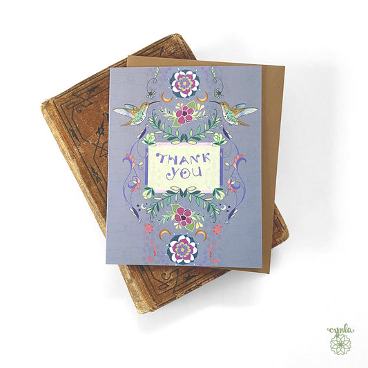 Hummingbird Thank You Card
