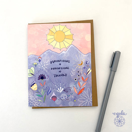 Sun Mountain Thank You Card
