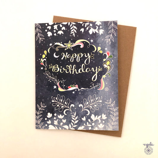 Starry Birthday Card
