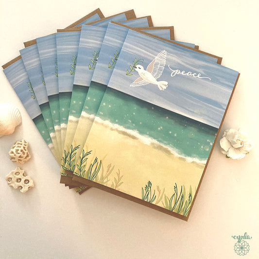 Peace Beach Boxed Card Set