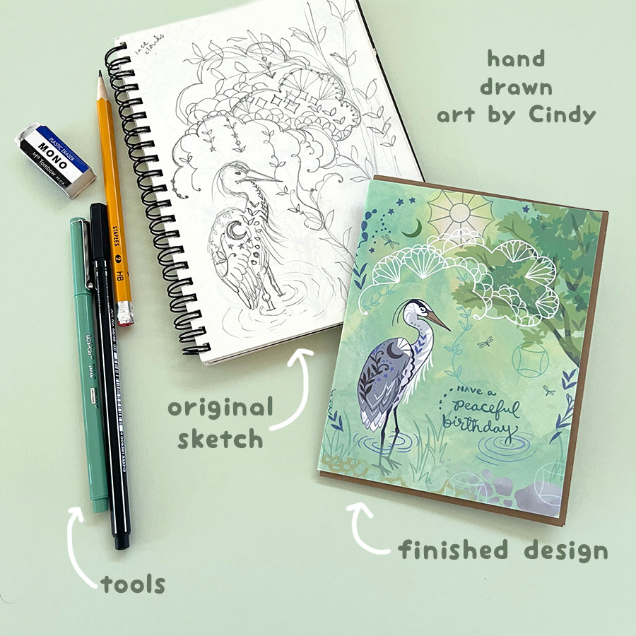 Star Floral Notes Notepad - art writing pad for to do list student or teacher gift