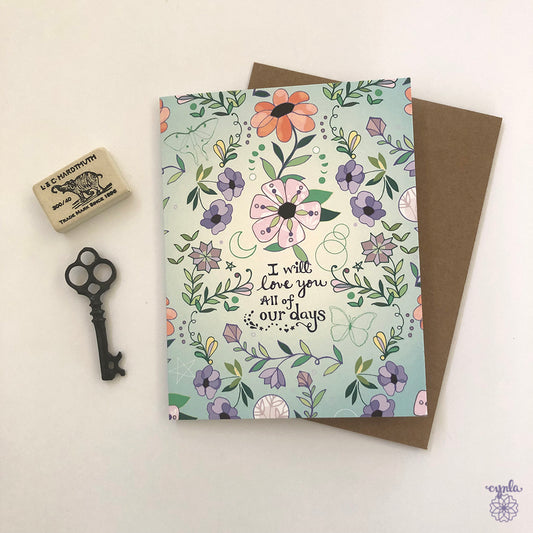 Our Days Love Greeting Card