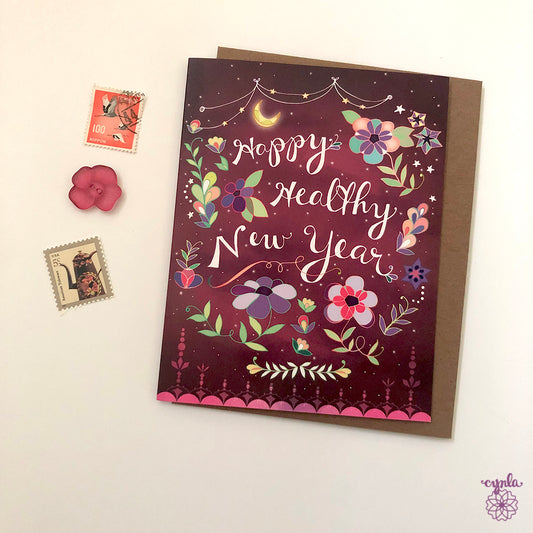Healthy New Year Card