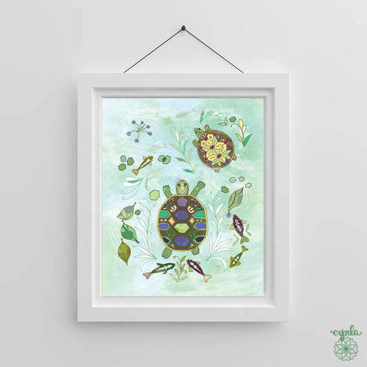 Turtle Art Print