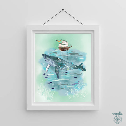 Humpback Whale Art Print