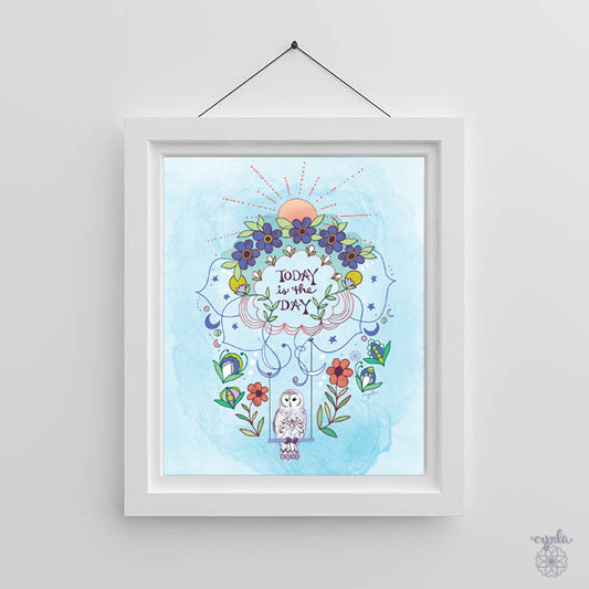 Today Owl Art Print
