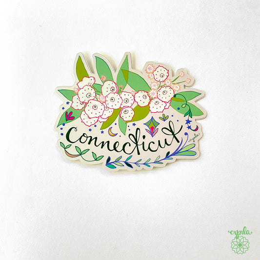 Connecticut State Flower Sticker