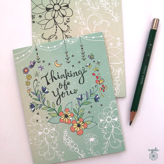 Thinking of You Flower Card