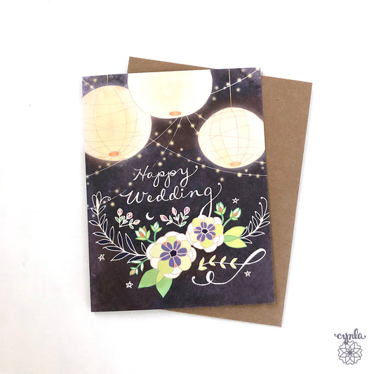Wedding Lanterns Card